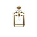 Cling Janet 1 Light Flush Mount, Brass CL2571358